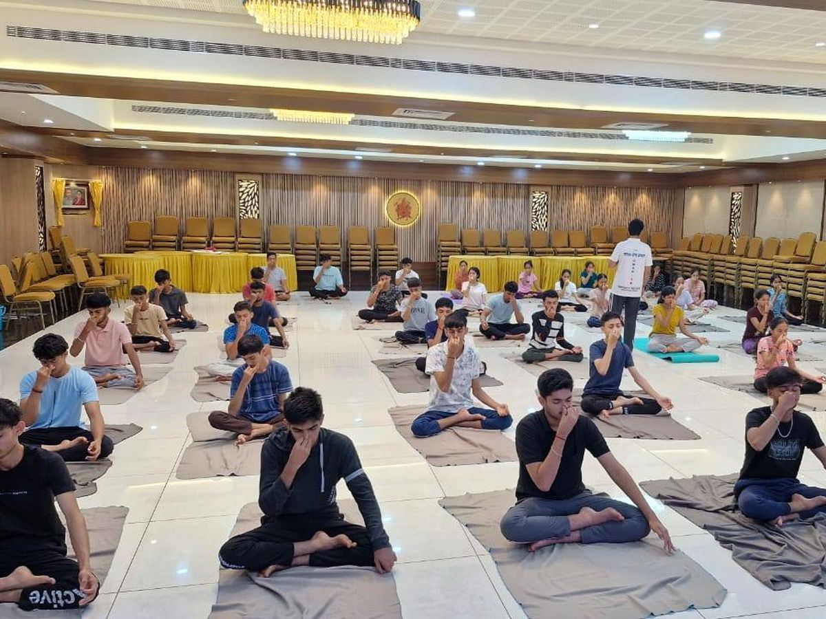 World Konkani Centre Hosts Yoga Session for SPOORTHI & PRAGATHI 2025 Campmates